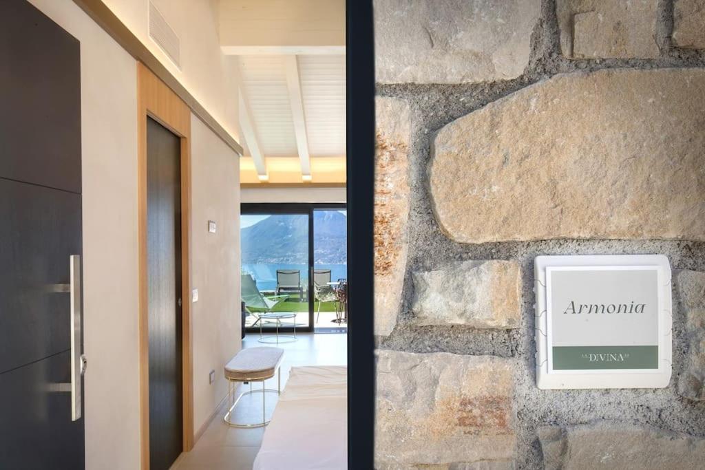 Villa Divina-Apt Armonia-Con Piscina E Vista Lago Castelletto Di Brenzone Exteriör bild